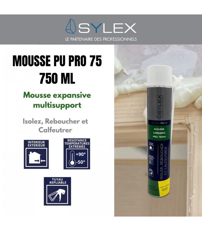 Mousse expansive PU 1C Pro 75 750ml