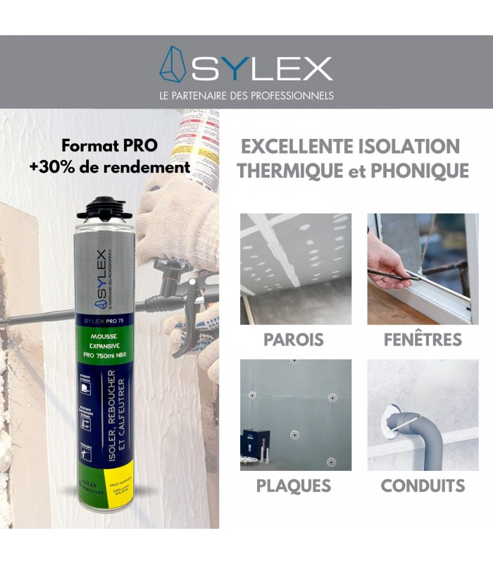 Mousse expansive pistolable Pro 75 NBS 750ml