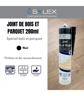 Mastic joint de finition bois et parquet Sylex