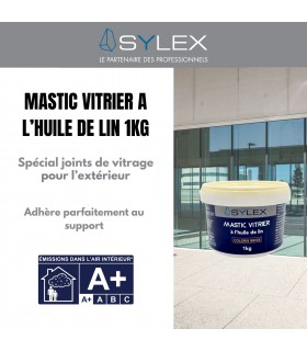 Mastic vitrier à l'huile de lin