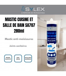 Sylex SA707 Mastic Cuisine et Salle de bain 280ml