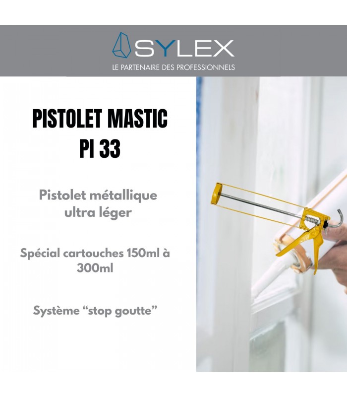 Pistolet Mastic Sylex PI 33 scellement chimique