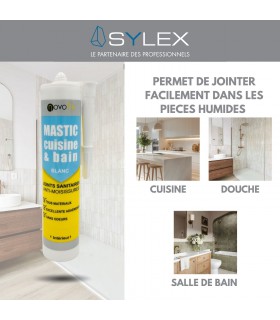 Mastic silicone cuisine et bains Novofix 280 ml