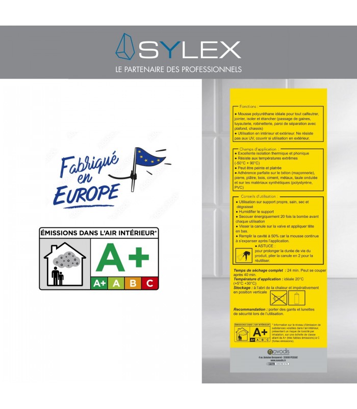 Mousse expansive Polyuréthane Isolante Multi-supports 1C