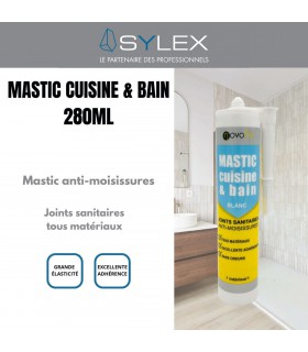 Mastic silicone cuisine et bains Novofix 280 ml