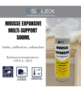 Mousse expansive Polyuréthane Isolante Multi-supports 1C