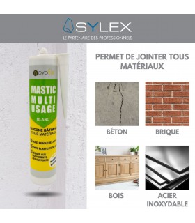 Mastic Silicone Multiusage Tous Matériaux - Novofix