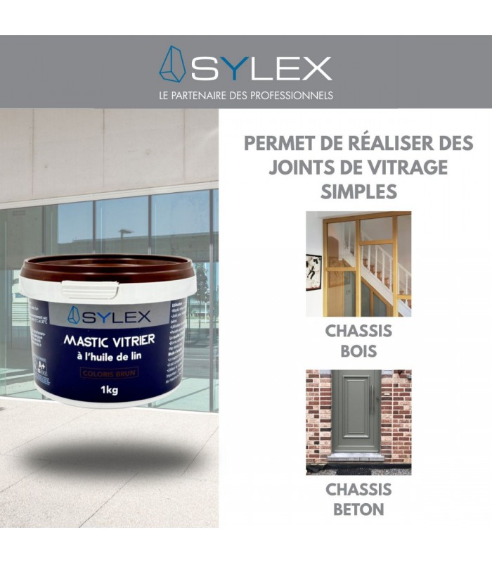 Mastic vitrier à l'huile de lin