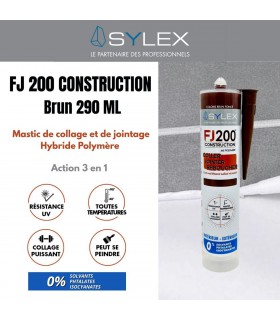 Mastic Coller, Jointer et Sceller 290ml Sylex Construction FJ 200