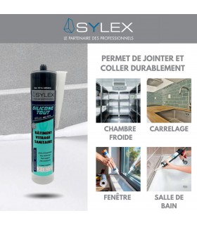 Mastic Sylex SX 640 Silicone 3 en 1 Silicone Tout 280ml