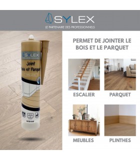 Mastic bois et parquet Sylex - Joint de finition élastique