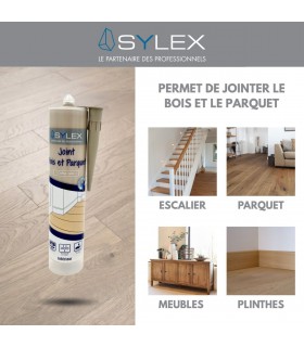 Mastic bois et parquet Sylex - Joint de finition élastique