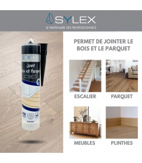 Mastic bois et parquet Sylex - Joint de finition élastique