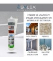 Mastic multi-usages Sylex FJ200 construction invisible 290ml