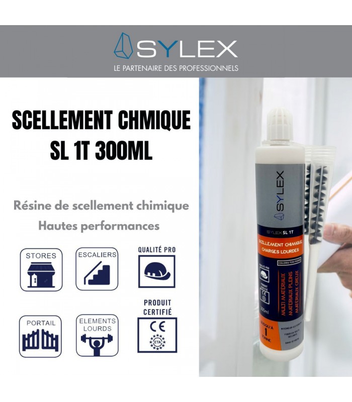 Scellement chimique SL 1T 300 ml - résine haute performance