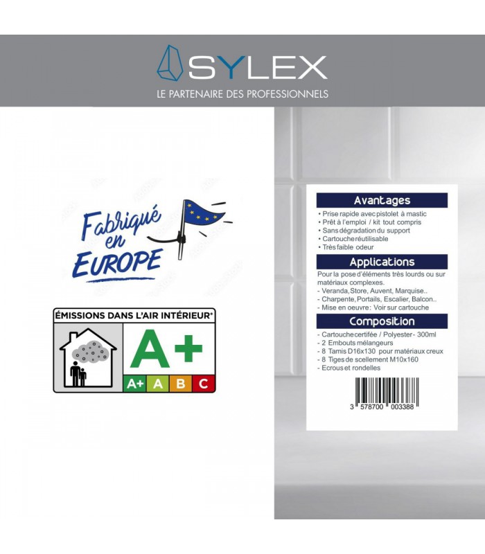 Kit de Scellement chimique Sylex