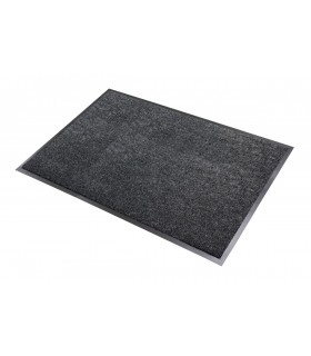 Tapis intérieur anti poussière absorbant Brazil noir 40x60 cm