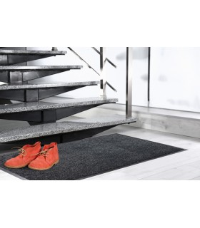 Tapis intérieur anti poussière absorbant Brazil noir 40x60 cm
