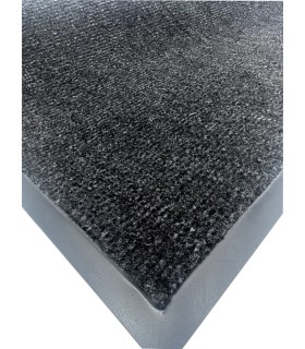 Tapis intérieur anti poussière absorbant Brazil noir 40x60 cm