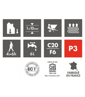 Produit ENDUIT DE RAGREAGE DE SOL AUTOLISSANT ROXOL TRAFIC 3