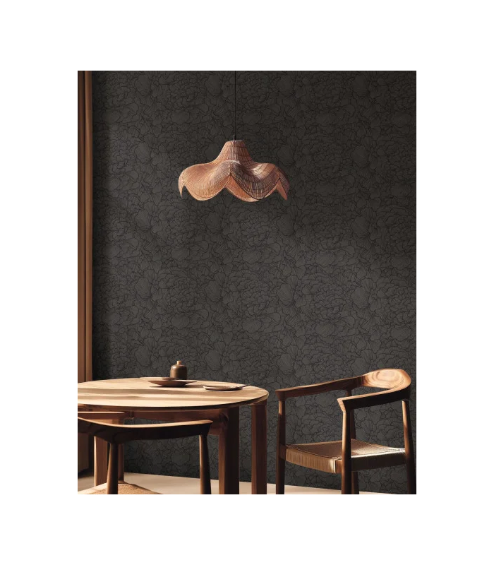 PP CASE. DELICATE PETALS NOIR 10708 VDNT1