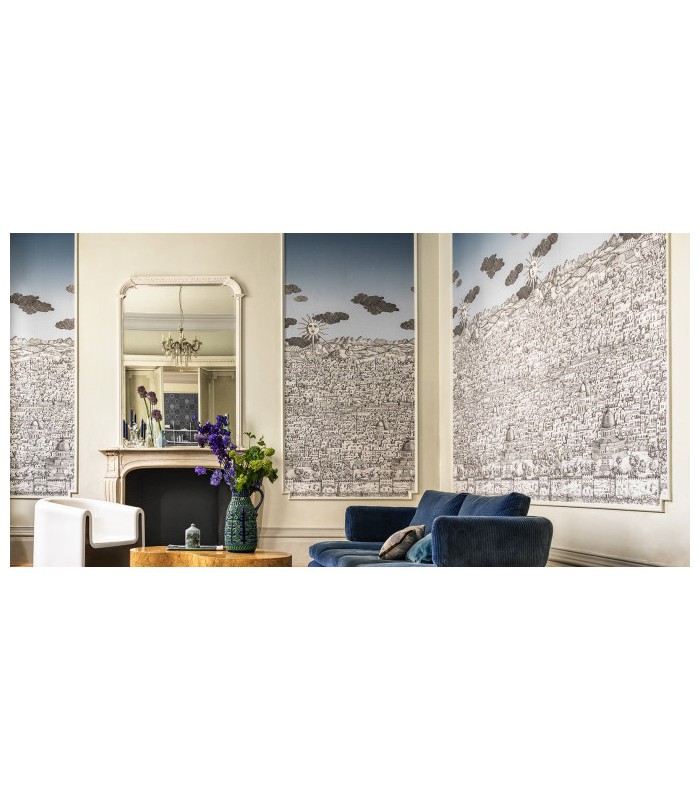 Papier peint VISTA MEDITERRANEA - Collection FORNASETTI SENZA TEMPO 2 - COLE&SON - REF 123/3014