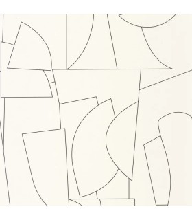 Papier peint Caselio - Edges blanc et noir - 10502