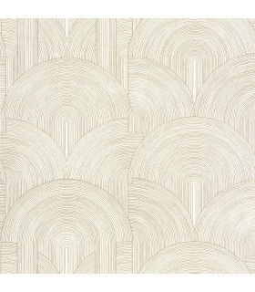 Papier peint Caselio - Delicacy blanc et or - 10656