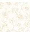 Papier peint Caselio - Silent Garden blanc et or - 10707