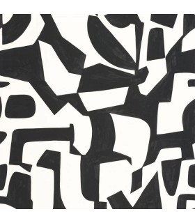 Papier peint Caselio - Broken Pattern noir et blanc - 10712