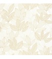 Papier peint Caselio - Little Botanica blanc et or - 10715
