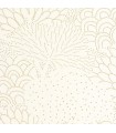 Papier peint Caselio - Bloom Reverie blanc doré - 10717