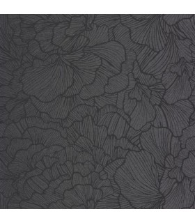 Papier peint Caselio DELICATE PETALS NOIR 10708 VDNT1