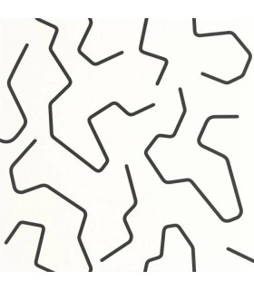 Papier peint Caselio - Art Line noir et blanc - 10710