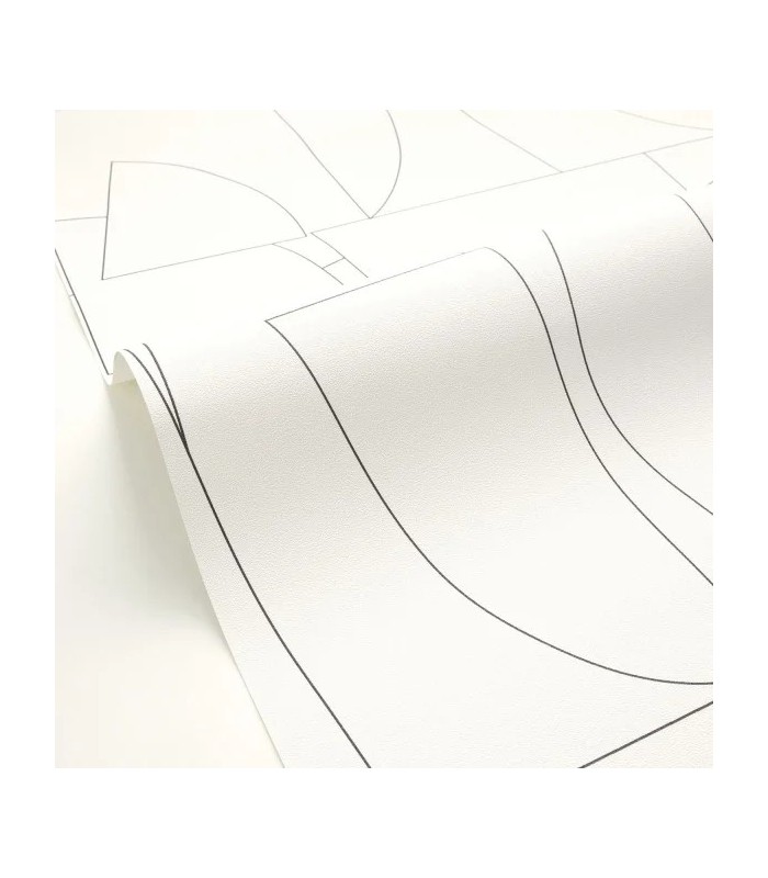 Papier peint Caselio - Edges blanc et noir - 10502