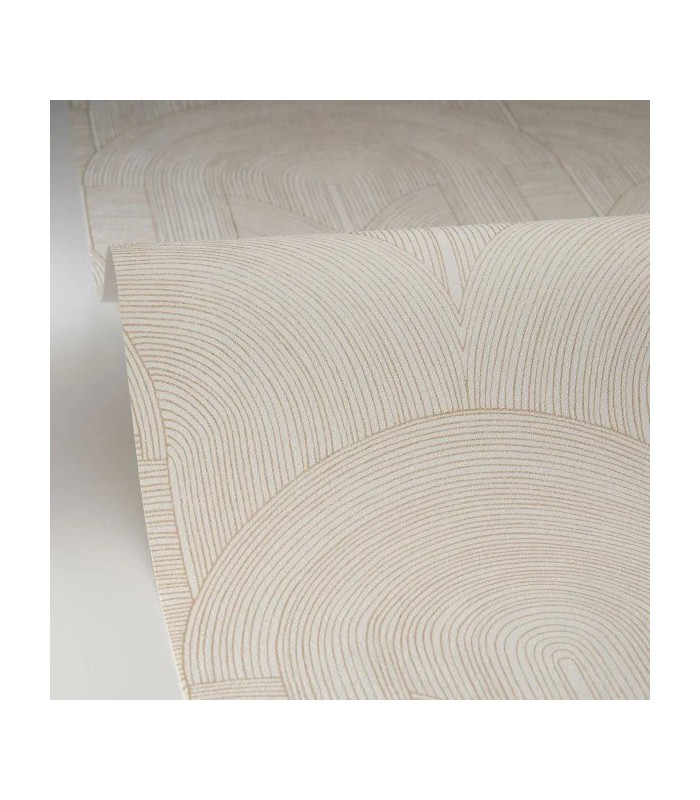 Papier peint Caselio - Delicacy blanc et or - 10656