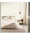 Papier peint Caselio - Silent Garden blanc et or - 10707