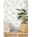 Papier peint Caselio - Silent Garden noir - 10707