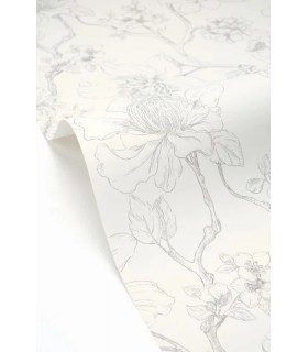 Papier peint Caselio - Silent Garden noir - 10707