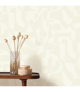 Papier peint Caselio - Broken Pattern blanc nacré - 10712