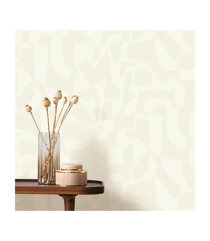 Papier peint Caselio - Broken Pattern blanc nacré - 10712