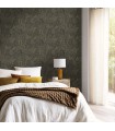 Papier peint Caselio - Golden Jungle noir or - 10716