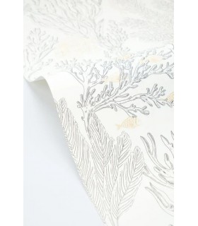 Papier peint Caselio - Deep Abyss blanc noir or - 10719