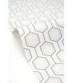 Papier peint Caselio - Hexaline noir blanc or - 10713