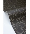 Papier peint Caselio - Hexaline noir or - 10713