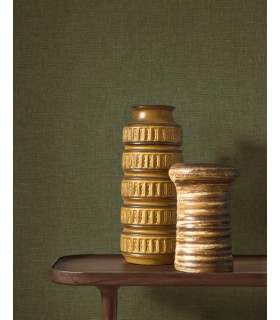 Papier peint Casadeco - Caractère vert taïga - 20117