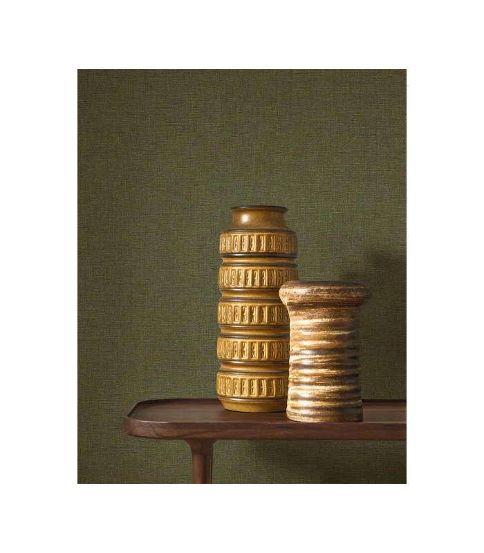 Papier peint Casadeco - Caractère vert taïga - 20117