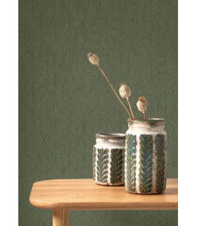 Papier peint Casadeco - Tarrazu Vert canopée - 20127