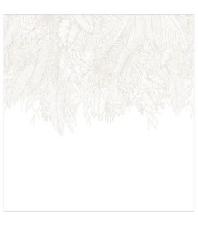 Papier-peint panoramique Caselio - Descendant Jungle Blanc - 300 x 280 cm - 10726