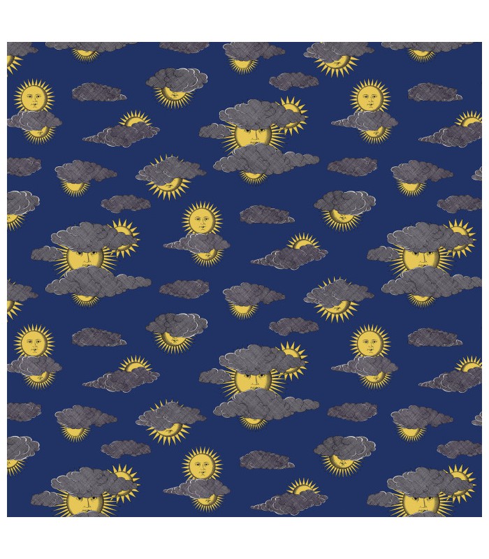 Papier peint SOLI E NUVOLE - Collection FORNASETTI SENZA TEMPO 2 - COLE&SON - REF 123/2006